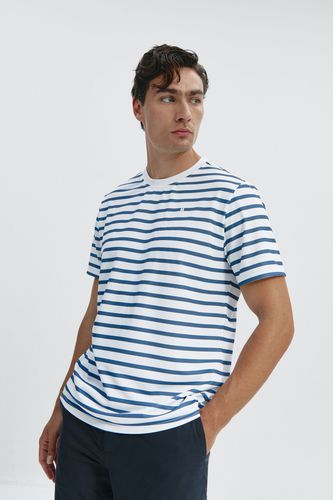 Camiseta hombre rayas marino - Sepiia - Modalova