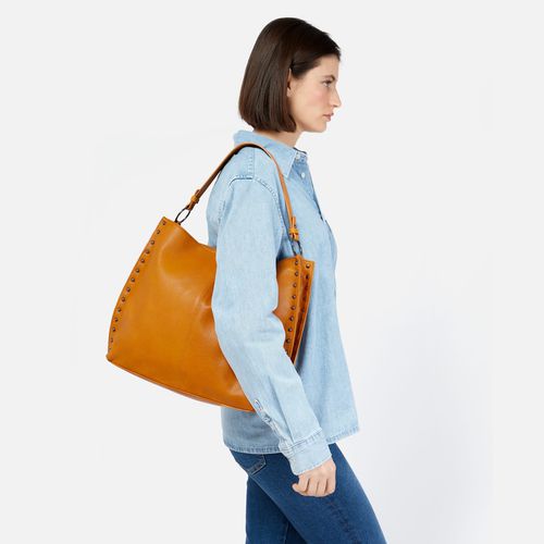 Prido bolso hobo grande con detalles metálicos - Misako - Modalova