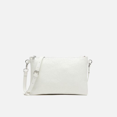 Monoflor bolso bandolera pequeño con asa de mano con grabado floral ED - Misako - Modalova