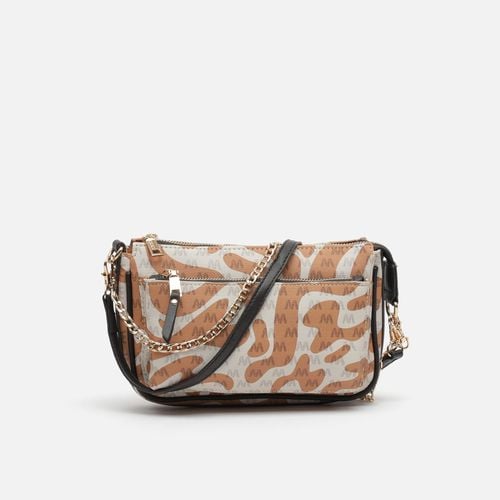 Plit bolso bandolera pequeño con doble correa y estampado monogram - Misako - Modalova