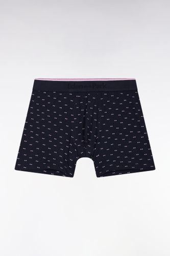 Boxer En Jersey De Coton Micro-motifs Nœuds Papillon Marine - Eden Park - Modalova