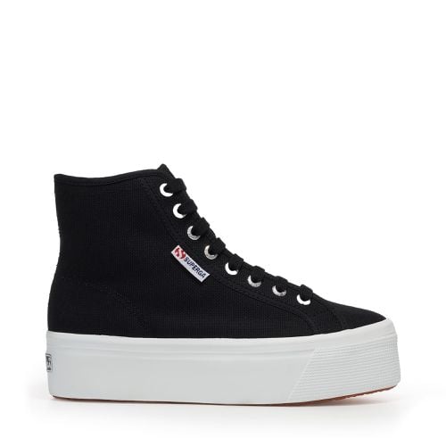 HI TOP - Zapatos Mujer - Cuña - Mujer - BLACK-FWHITE - Superga - Modalova