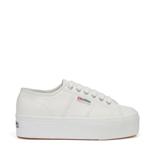 Tumbled Leather - Scarpe - Sneakers - Bianco - Donna - 36 - Superga - Modalova