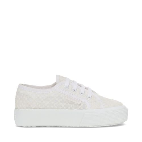 KIDS MACRAME ROMBUS - Zapatos Mujer - Cuña - Niña - TOTAL BLANCO - Superga - Modalova