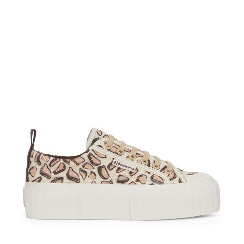 PLATFORM ESTAMPADO JIRAFAS - Deportivas - Cuña - Mujer - NATURAL-ESTAMPADO JIRAFAS - Superga - Modalova