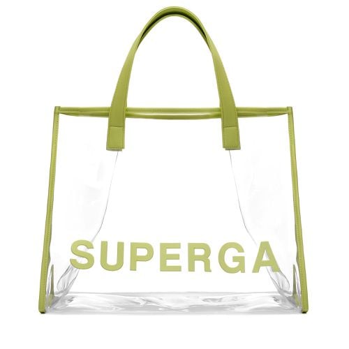 Transparent Shopping Bag - Borse - Shopping bag - Verde - Donna - L - Superga - Modalova