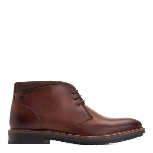 ™ Mens Bartlett Pull Up Leather Chukka Boots UK 12 - Base London - Modalova