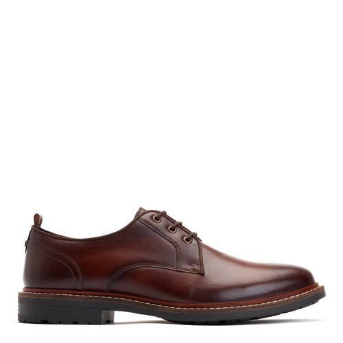 ™ Mens Dime Burnished Leather Derby Shoes UK 9 - Base London - Modalova