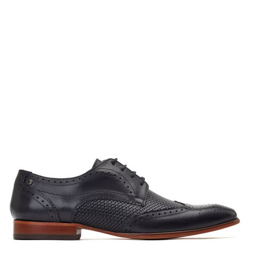 ™ Mens Falcone Waxy Leather Brogue Shoes UK 7 - Base London - Modalova