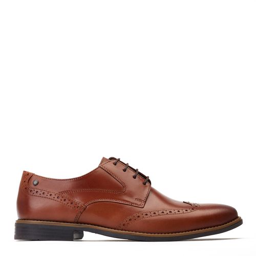 ™ Mens Risco Waxy Brogue Shoes - 12 / - Base London - Modalova