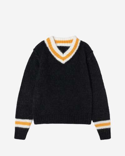 Mohair Tennis Sweater Charcoal - XL - STUSSY - Modalova