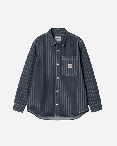 Orlean Shirt Jacket Orlean Stripe, Blue / - M - Carhartt WIP - Modalova