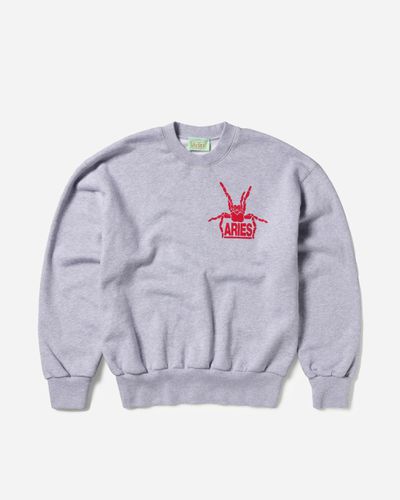 Silas Spider Sweatshirt Marl - XS - ARIES - Modalova