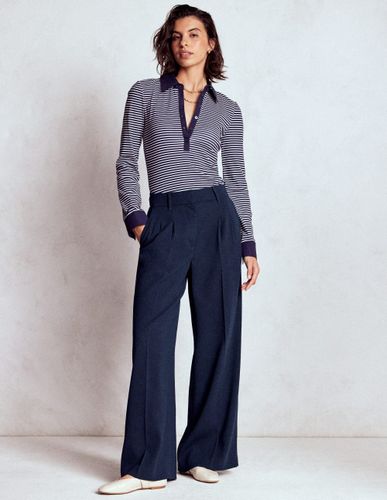 Pantalon ajusté Kensington-Bleu marine - Boden - Modalova