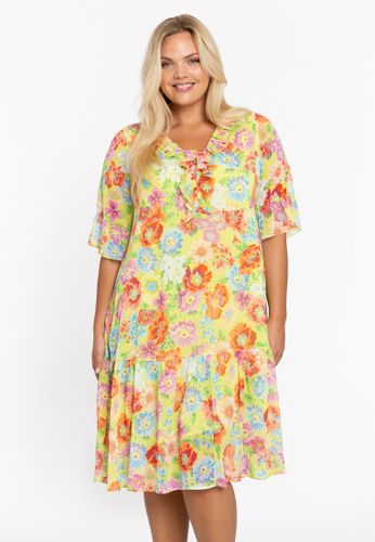 Kleid mit Rüschen LIME - Yoek - Modalova