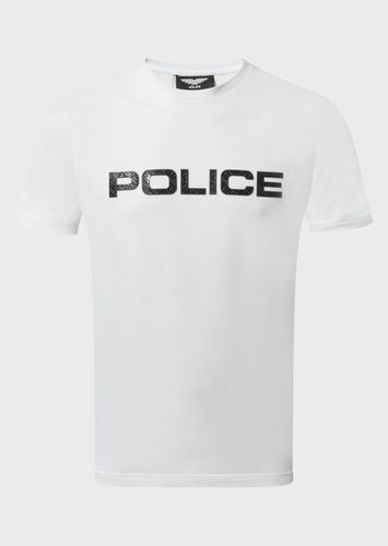 Mens Silvio White t-Shirt - Police - Modalova