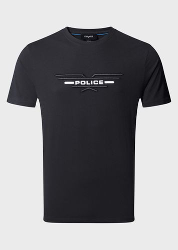 Mens Pure Black T-Shirt - Black / M - Police - Modalova