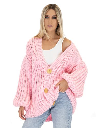 Merino Balloon Cardigan - Mumshandmade - Modalova