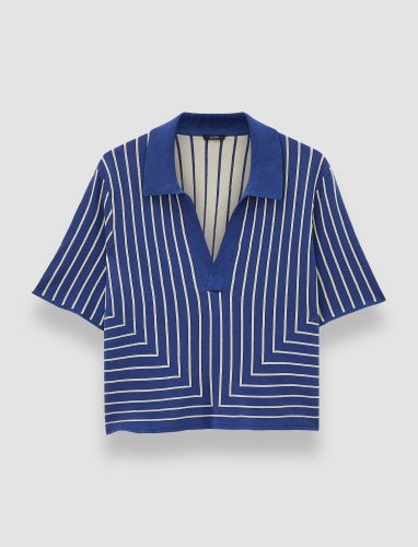 Geometric Jacquard Silk Blend Top - S - Joseph - Modalova