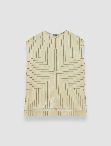 Louison Geometric Print Silk Top - 32 - Joseph - Modalova