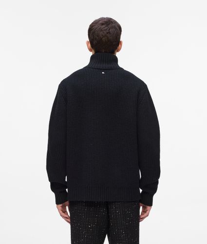 Half-zip Turtleneck Sweater, Man, , Size: Xl - Karl Lagerfeld - Modalova