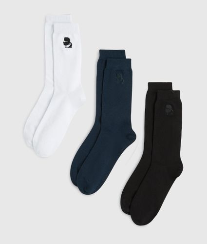 Kameo Socks – 3-pack, Man, Multicoloured, Size: 39-42 - Karl Lagerfeld - Modalova