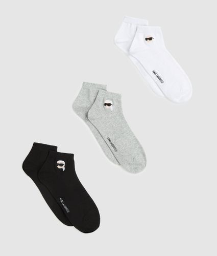 Ikon Short Socks – 3-pack, Man, Multicoloured, Size: 39-42 - Karl Lagerfeld - Modalova