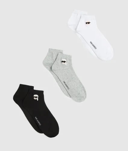 Ikon Short Socks – 3-pack, Man, Multicoloured, Size: 39-42 - Karl Lagerfeld - Modalova