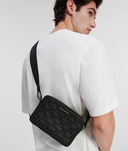 K/loom Leather Camera Bag, Man, , Size: One Size - Karl Lagerfeld - Modalova