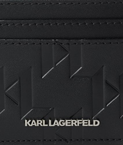 K/loom Leather Cardholder, Man, , Size: One Size - Karl Lagerfeld - Modalova