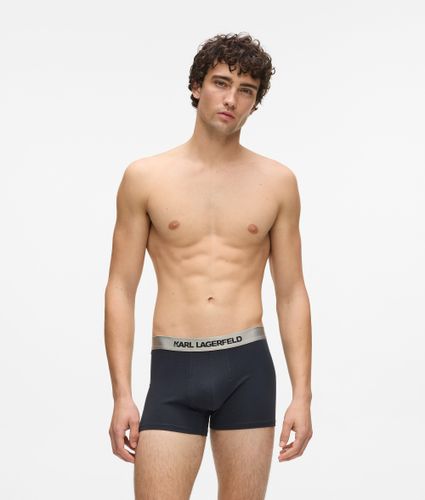 Metallic Logo Trunks – 3-pack, Man, Grey, Size: Xs - Karl Lagerfeld - Modalova