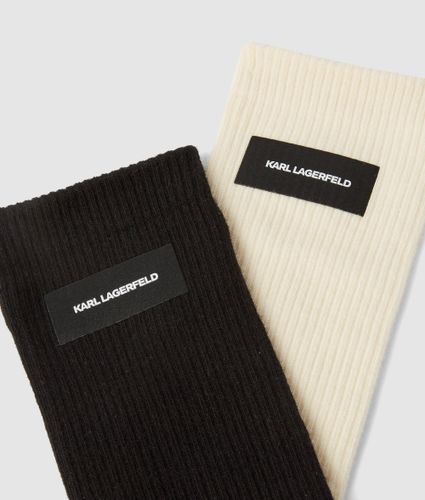 Logo Socks – 2 Pack, Man, Beige, Size: One Size - Karl Lagerfeld - Modalova