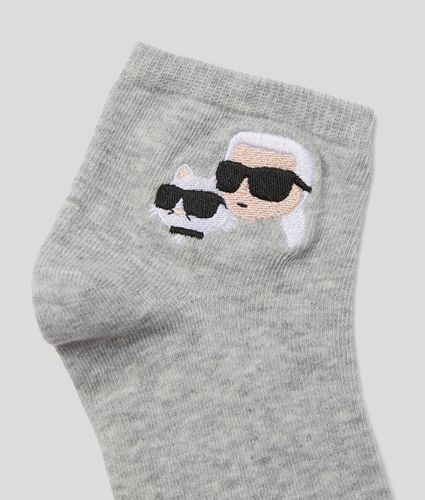 Ikon Short Socks – 3-pack, Woman, Multicoloured, Size: 35-38 - Karl Lagerfeld - Modalova