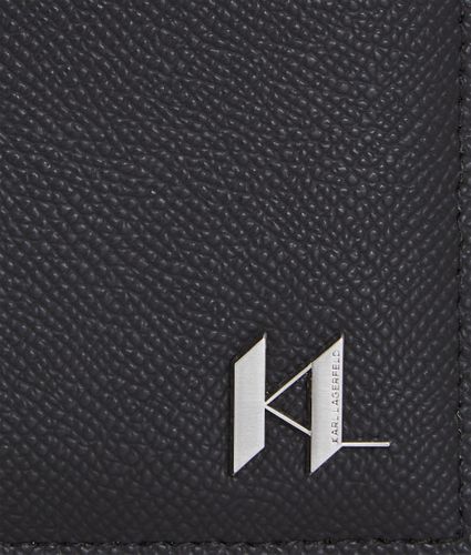 K/monogram Leather Wallet, Man, , Size: One Size - Karl Lagerfeld - Modalova
