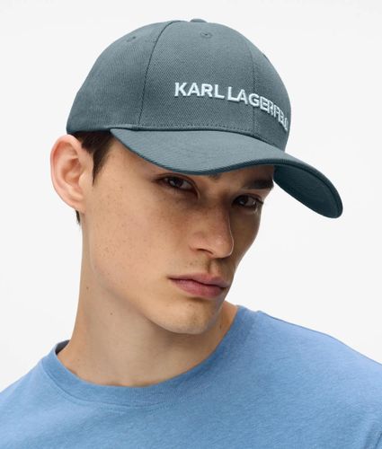 K/essential Cap, Man, Blue, Size: One Size - Karl Lagerfeld - Modalova