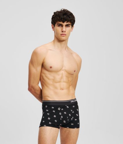 Ikon All-over-print Trunks – 3-pack, Man, Multicoloured, Size: Xs - Karl Lagerfeld - Modalova