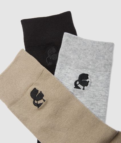 Kameo Socks – 3-pack, Man, Multicoloured, Size: 43-46 - Karl Lagerfeld - Modalova