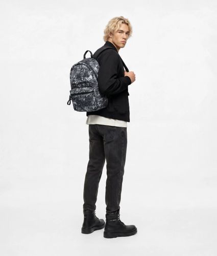 Nylon Graffiti Print Backpack, Man, Size: One Size - KL Jeans - Modalova