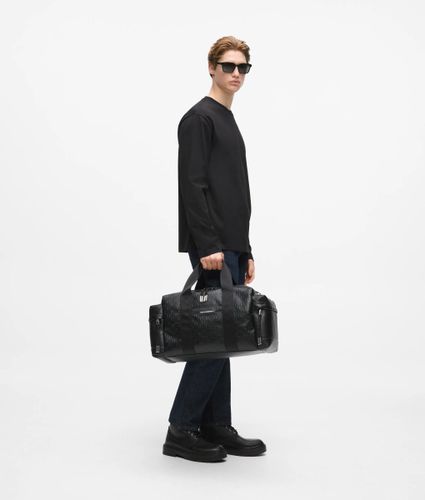 K/monogram Perforated Weekender Bag, Man, , Size: One Size - Karl Lagerfeld - Modalova