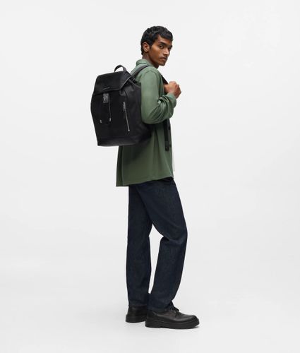 K/nylon Buckle Backpack, Man, , Size: One Size - Karl Lagerfeld - Modalova