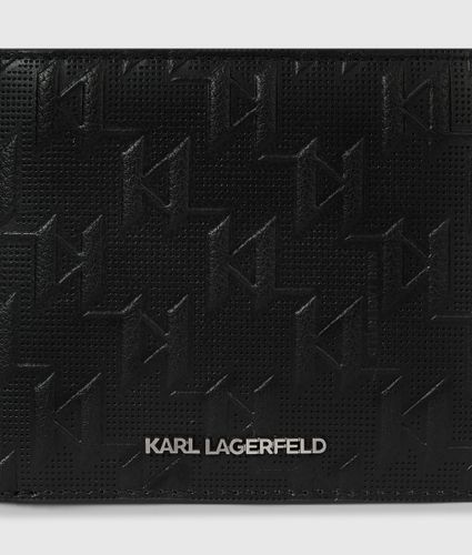 K/monogram Perforated Wallet, Man, , Size: One Size - Karl Lagerfeld - Modalova