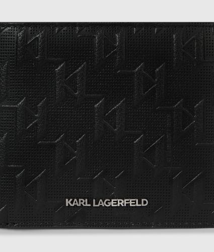 K/monogram Perforated Wallet, Man, , Size: One Size - Karl Lagerfeld - Modalova