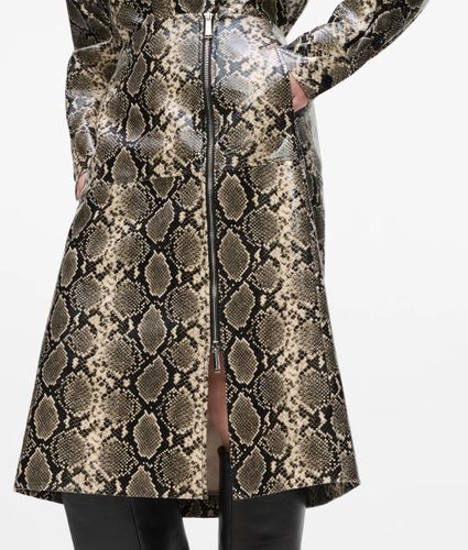 Faux-python Midi Skirt, Woman, Gold, Size: 38 - Karl Lagerfeld - Modalova