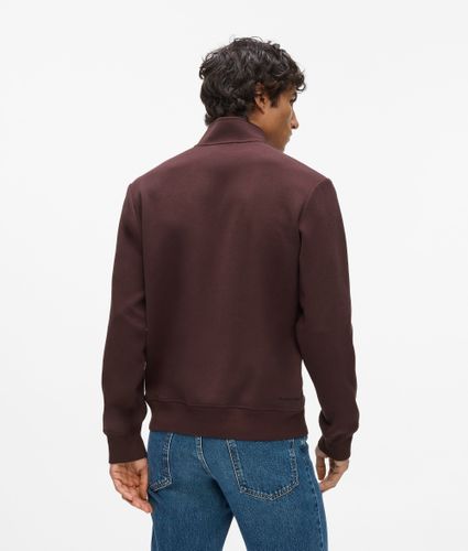 Quarter Zip Sweatshirt, Man, Brown, Size: M - Karl Lagerfeld - Modalova