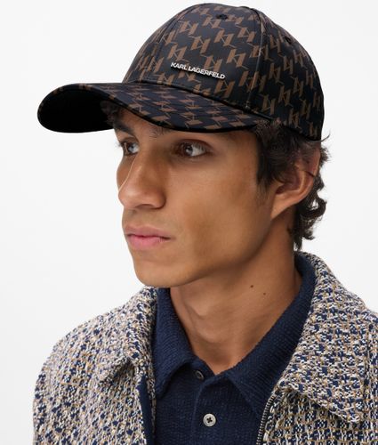K/monogram All-over Print Cap, Man, Multicoloured, Size: One Size - Karl Lagerfeld - Modalova