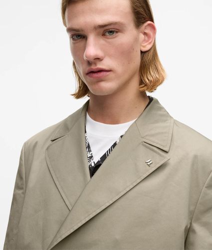 Double Breasted Overcoat, Man, Beige, Size: Xs - Karl Lagerfeld - Modalova