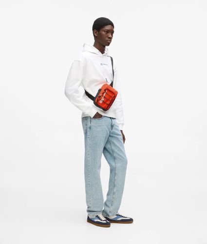 Utility Drawstring Sling Bag, Man, Red, Size: One Size - KL Jeans - Modalova