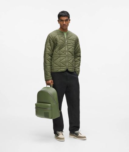 Monogram Patch Backpack, Man, Green, Size: One Size - Karl Lagerfeld - Modalova