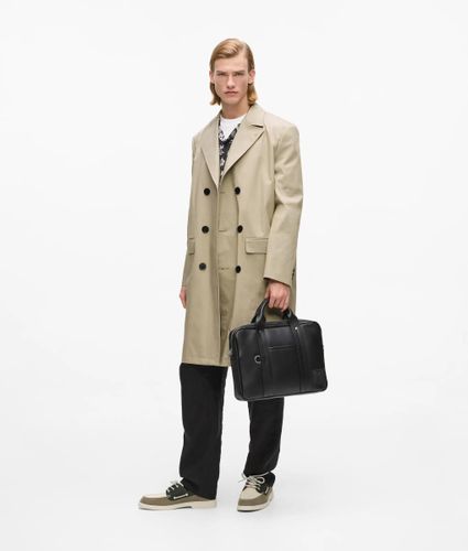Monogram Patch Briefcase, Man, , Size: One Size - Karl Lagerfeld - Modalova