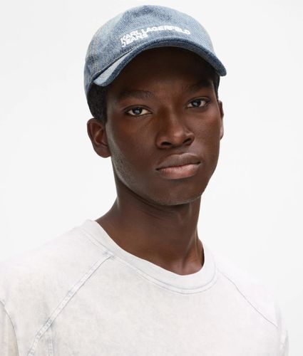 Denim Logo Cap, Man, Blue, Size: One Size - KL Jeans - Modalova